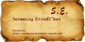Selmeczy Erzsébet névjegykártya